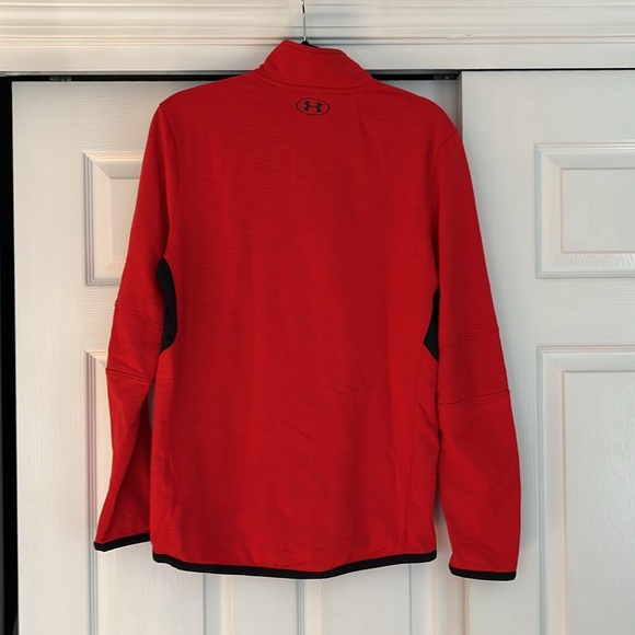 Red Under Armour 3/4 Zip Fleece - Picture 2 of 4
